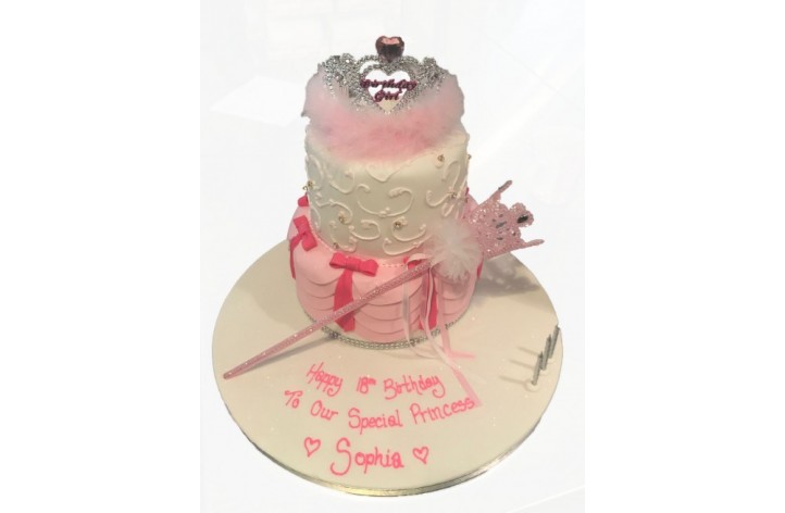 Princess Tiara Tiered Cake